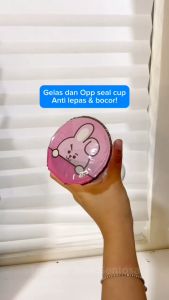 Seal Cup Tebal 915gr Garansi 86meter u 1000 Gelas Plastik Lid Tutup Sealer Polos Drink Dus JSK