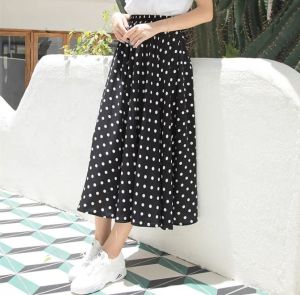 Chân Váy Midi Đen Thời Trang