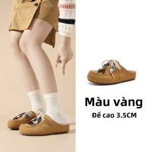 Semir | Guốc Đế Cao Bít Mũi Cho Nữ Đi Ngoài Trời