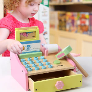 Educational Wooden Cash Register for Kids