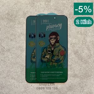 Kính cường lực Iphone 15 Plus/ 14/ 13/ 12 Pro Max Chống nhìn trộm