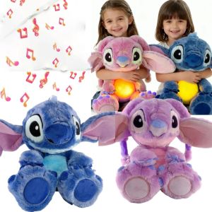 New Big Stitch Breathing Companions Soothing Sleeping Plush Doll Boy Girls Soothing Music Luminous sleeping toy Room Ornament