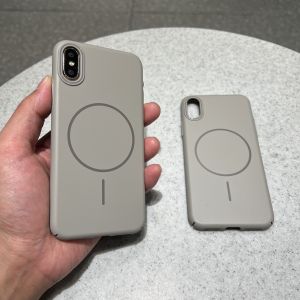 Magnetic Absorption Wireless Charging Case Ultra-Thin Full Coverage Matte Grey for Apple iPhone X/XS MagSafe Compatible