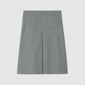 ICICLE | Autumn Wool Elastane Gabardine Midi Skirt