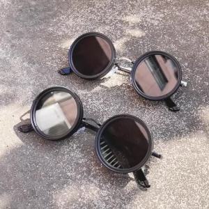 CRIXALIS Kính Mát Phân Cực Có Thể Điều Chỉnh Cho Nam Vintage Tròn UV400 Bảo Vệ Điều Chỉnh Độ Sáng Bằng Tay 1-9 Kính Câu Cá Ngoài Trời