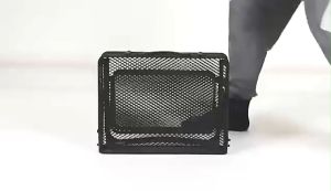 Aluminum Picnic Table Foldable Double Layer Outdoor Mobile Beetle Wire Mesh Portable Folding BBQ Camping Table Aluminum Alloy Picnic Barbecue Table