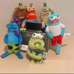 Official Authentic Pop Mart Spongebob Bikini Bottom Buddies Funny Plush Bag Pendant Toy Blind Cartoon Girls Boys Gifts