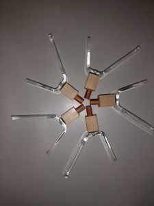 STANDAR KANCO ANTI BADAI AKRILIK (5mili) SET 5 UNTUK JORAN TIMBANG