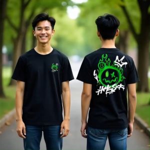 HeyKeyy T-Shirt Distro Lengan Pendek HOMESICK