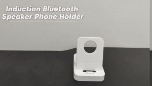 Haomuren | Haomuren Cell Phone Stand Holder With Bluetooth Speaker Desktop Tablet Bracket for iPhone Android induction Playback