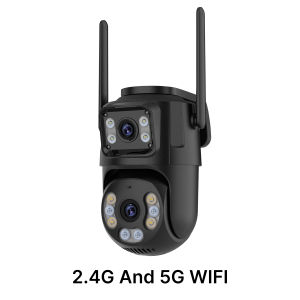 WONSDAR HD Wifi PTZ Camera Outdoor Dual Lens Dual Screen AI Auto Tracking IP Camera CCTV Audio Video Surveillance P2P iCSee