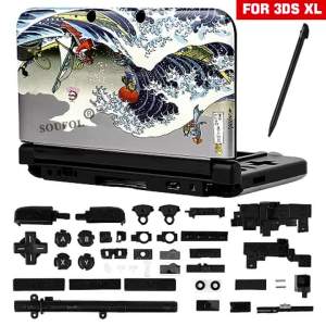 New For 3DS XL Stylish Full Housing Shell Cover Complete Kits Durable Replacement Housing Case Repair Part For 3DS XL Accessory