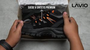 Lavio Sepatu Pria Safety Boots Original High Premium Quality Gerard Booster Mood Hiking Proyek Outdoor Touring