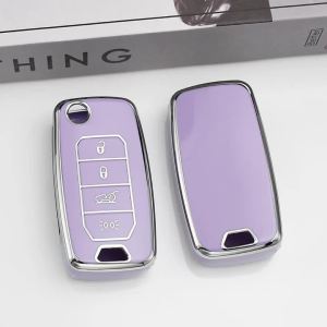 4 Buttons Car Key Case Cover Keychain for Jeep Renegade Hard Steel 2016 Flip Folding Remote Keyless Fob Protector