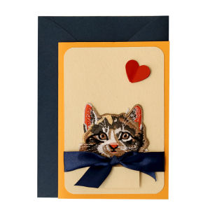 Thiệp Chúc Mừng Sinh Nhật Thêu Hình Mèo Thủ Công Thiệp Tình Yêu Ngày Lễ Cho Bạn Trai Và Bạn Gái Thiệp Viết Tay Chúc Mừng Sinh Nhật