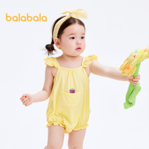 Balabala Baby Clothes Newborn Onesie Girls Crawling Suit 2024 New Summer table Cute