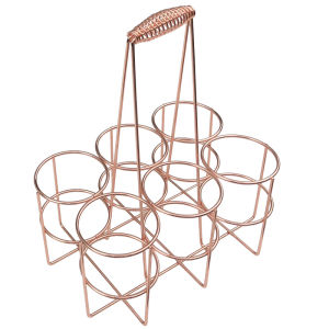 Shinewish KTV แบบพกพาเบียร์ Barrel ตะกร้ามือถือสําหรับโรงแรมร้านอาหาร BBQ Tea Stand วัสดุสังเคราะห์ 6 ขวด