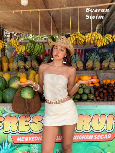 Resort Style Two-piece Set Halter Top Skirt