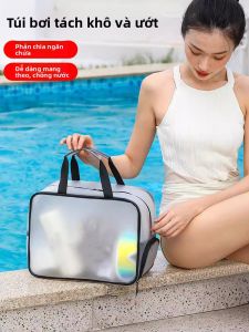 MONLEYTA | Túi bơi cỡ lớn Túi thể thao chống nước Túi đựng đồ bãi biển Túi đựng đồ khô ướt riêng biệt cho nam và nữ