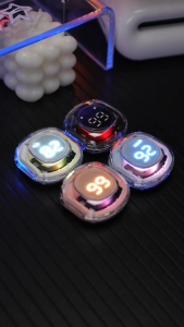 Tai Nghe Bluetooth Air 39 mẫu mới trong suốt đèn LED âm bass cực hay pin trâu chống ồn