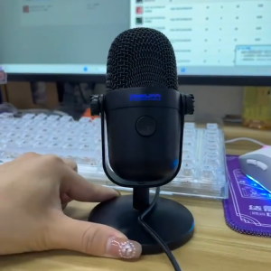 ONIKUMA M830 USB Microphone Colorful RGB Wired Gaming Noise Reduction Microphone Plug and Play Desktop Mic For PC /Live Streaming/Mobile phone