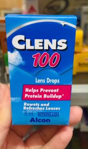 Alcon Clens 100 Lens Drops ขนาด 8ml.สำหรับหยอดขณะใส่คอนแทคเลนส์ เพิ่มความชุ่มชื้น (1ขวด) สินค้าขายดี