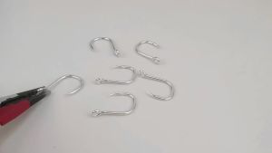 TEASER 10 Chiếc Móc Câu Jigging Hạng Nặng 8062 5X Móc Câu Có Gai Cực Dày Được Gia Cố Cho Câu Cá Trên Thuyền Biển Sâu Thép Carbon Cao Cấp