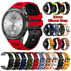22mm Two-Tone Silicone Soft Strap For Realme Watch S2/S 2 3 Pro Sports Watchbands For Xiaomi Watch 5 2 Pro Replacement Bracelet