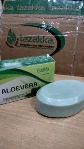 Sabun Aloevera Tazakka Lidah Buaya Soap Bar Melembabkan Kulit Kering Sensitif Badan Asli Original
