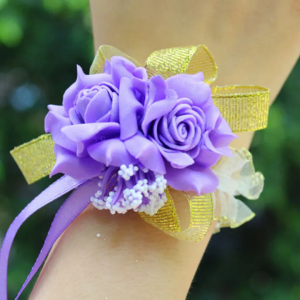 1pcs Rose Flowers Bridal Bridesmaid Wrist Corsage Wedding Party Ribbon Bracelet/Wrist Flowers/Party Wedding Wrist