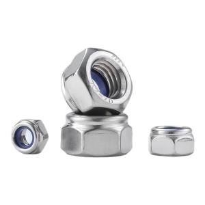 BAIRUITE | Self-locking Anti-slip Stainless Steel Nut Nylon Fine Thread Hex Cap