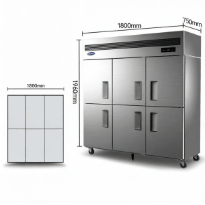 YINDU KITCHEN EQUIPMENT | Dual Temperature Freshness Cabinet