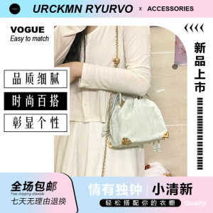 กระเป๋าสะพายข้างผู้หญิง ZAR FENDEN ฤดูใบไม้ผลิ 2025 กระเป๋าทรงถังแบบสะพายข้างแบบลำลองพร้อมสายโซ่แบบลำลองสำหรับผู้หญิง