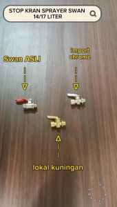 Stop Kran Sprayer SWAN: Semprotan 14/17 Liter untuk Rumah Tangga