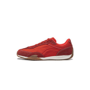 Li-Ning | Giày Nữ Thời Trang Đế Mỏng Màu Đỏ Vintage