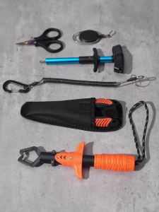 Bộ Dụng Cụ Câu Cá RALERA 7 Món Với Kìm Kẹp Môi Cá Dụng Cụ Mở Vòng Dụng Cụ Gỡ Móc Câu Dao Cắt Dây PE Dụng Cụ Gỡ Móc Bằng Thép Không Gỉ Thiết Kế Công Thái Học Dùng Được Cho Nước Ngọt Và Nước Mặn