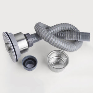 Stainless Steel Kitchen Sink Washing Basin Filter Drainer Accessories Deodorizing Mop Pool Drain Extension Set