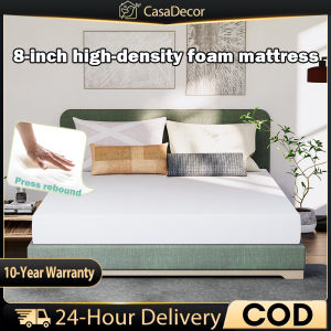 CASA 8-Inch Mattress Hypoallergenic High-Density Foam Mattress Comfortable Rubber Foam Mattress