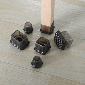 【Snuggery】4PCS Silicone Table and Chair Leg Covers Universal Furniture Floor Protection Foot Mats Non-Slip Silent Geometric Shape Foot Covers