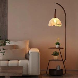 CAIJUSHI | Vintage Floor Lamp with Shelf