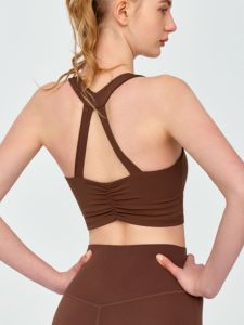 Phong Cách Thể Thao Áo Ngực Hở Lưng Tập Thể Dục Yoga Áo Ngực Thể Thao Thoáng Khí Chất Liệu Nylon Không Hỗ Trợ Thép Cố Định Dây Đeo Vai  Áo Hai Dây Áo Ngực Phong Cách Cho Mọi Mùa