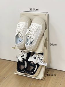 Simple Multi-layer Shoe Rack Doorway Small Narrow Dormitory Table under Shelf Storage Organizer Plastic Material Easy Installation