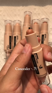 2in1 Concealer Highlighter Stick & Liquid Mata Hidung Dahi Natural Finish JJ007