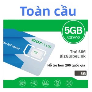Thẻ SIM Quốc Tế EIOTCLUB 5GB 30 Ngày Tốc Độ Cao 5G/4G Sử Dụng Toàn Cầu Với Hơn 200 Quốc Gia Không Phí Hợp Đồng