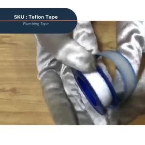 Thread Seal Tape or Plumbers Tape 10 Meter Waterproof Pipe Plastic Tape (1/2") 10pcs