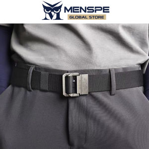 MENSPE เข็มขัดไนลอนผู้ชายเข็มขัดเข็มขัดวันพักผ่อนทันสมัย120ซม. เข็มขัดหัวเข็มขัดห่วงคู่เข็มขัดแฟชั่นเยาวชนเข็มขัดกางเกงกีฬาทันสมัยเรียบง่ายเข็มขัดทนทาน