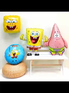 Spongebob Cartoon theme foil balloon spongebob foil balloon Patrick star foil balloon kids birthday party decoration