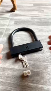 Ổ Khoá xe máy chữ U chống trộm có chuông báo động chống cạy cưa hoặc phá bằng búa - T0583