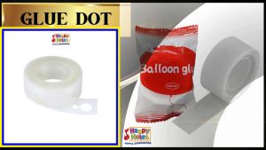 Happy Notes Balloon Accessories (100pcs Balloons Glue Dot Adhesive)Wedding Bday etc. Party needs