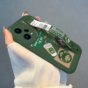 Redmi Note15 Phone Case with Wristband Silicone Female Style Coffee Label Anti-fall Protection Shell Cute Korean Style Design